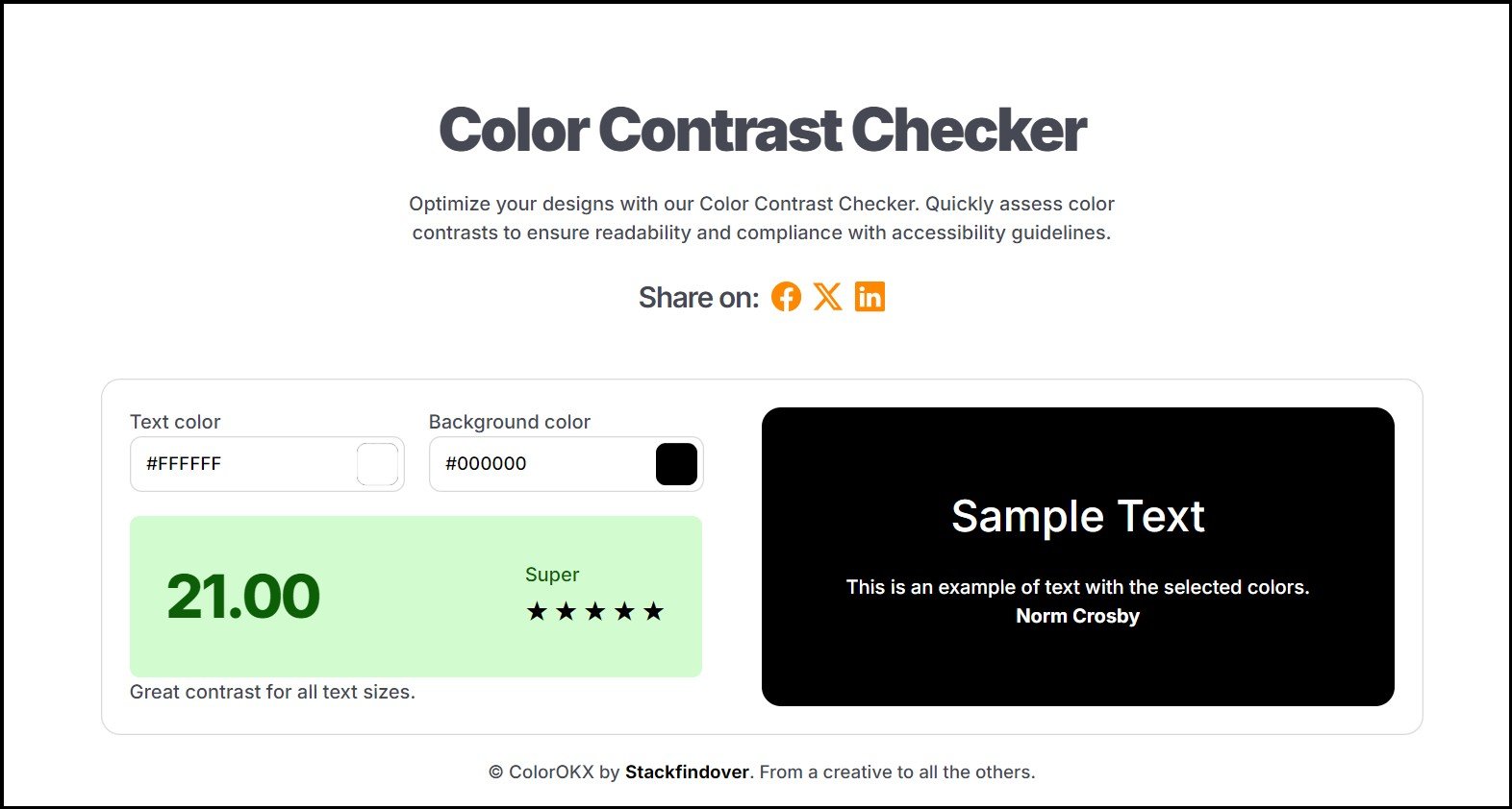 Color Contrast Checker